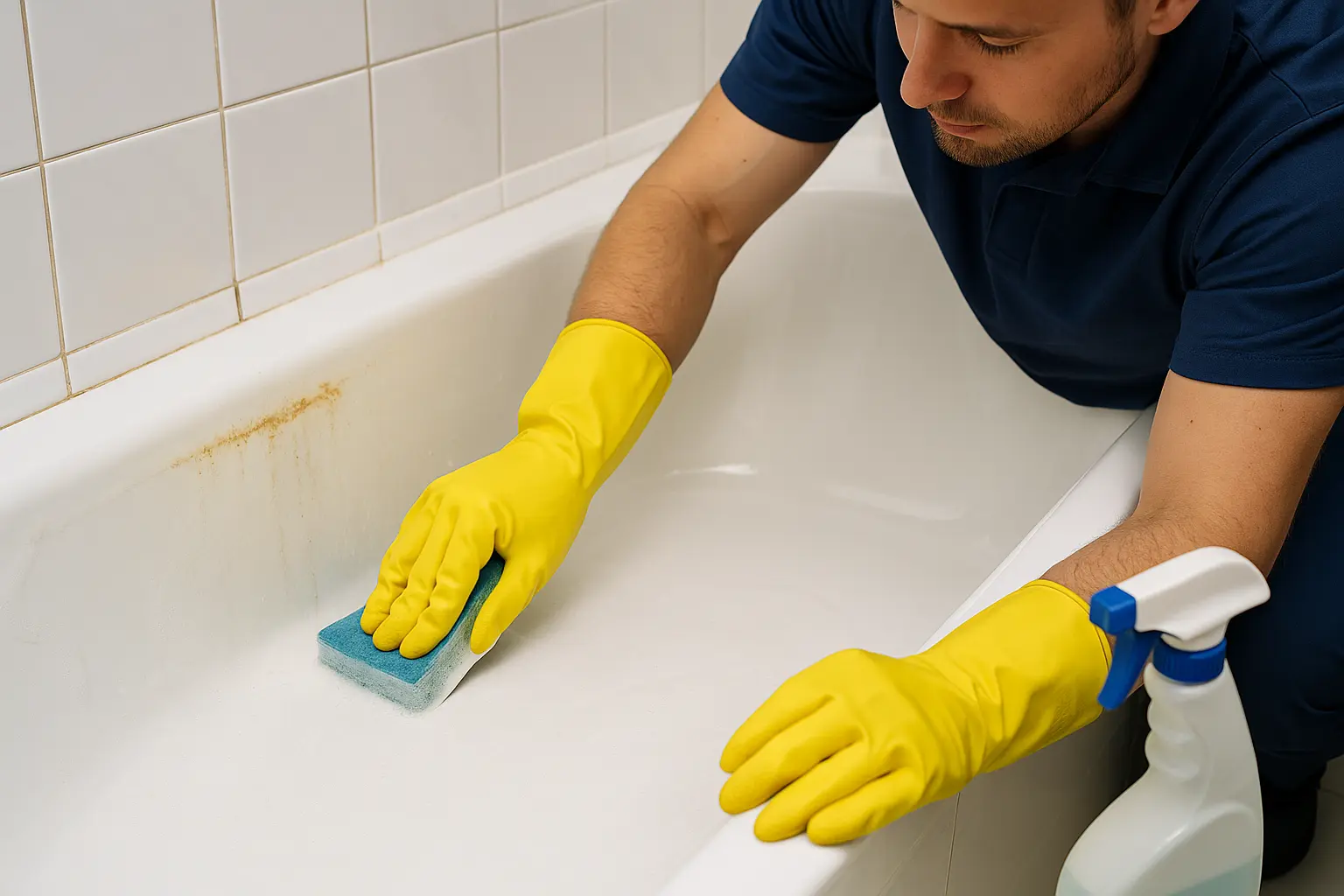 Cast iron tub refinishing — after